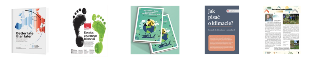 Publications and reports of the Climate Strategies Poland Foundation